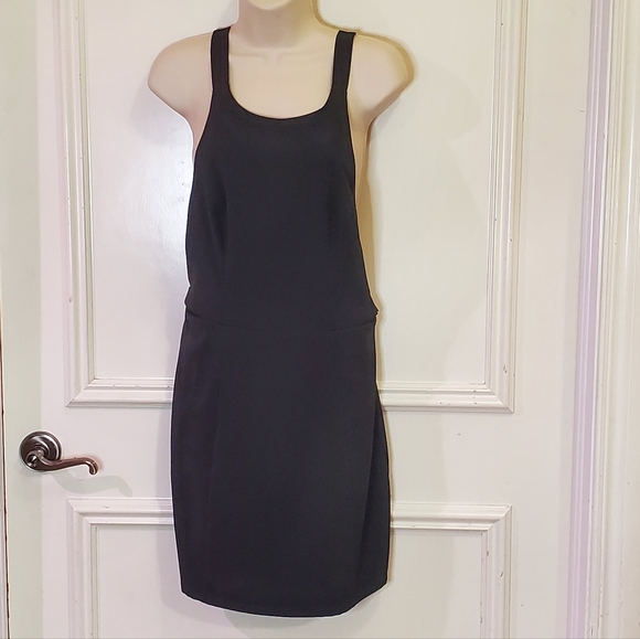 NBD Black Sleeveless Mini Dress with Side Strap Cutouts and Back Exposure, Large - Picture 7 of 16